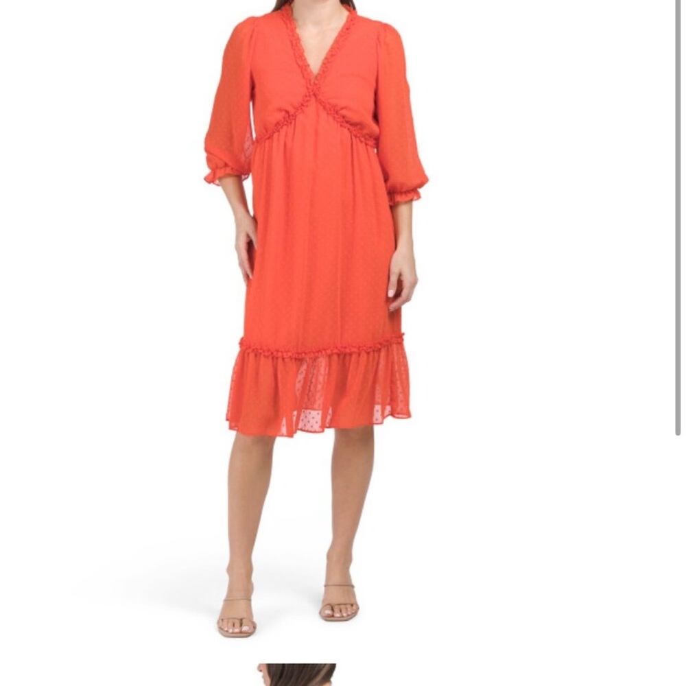 NWT Nanette Lepore 3/4 ruffle sleeve dress